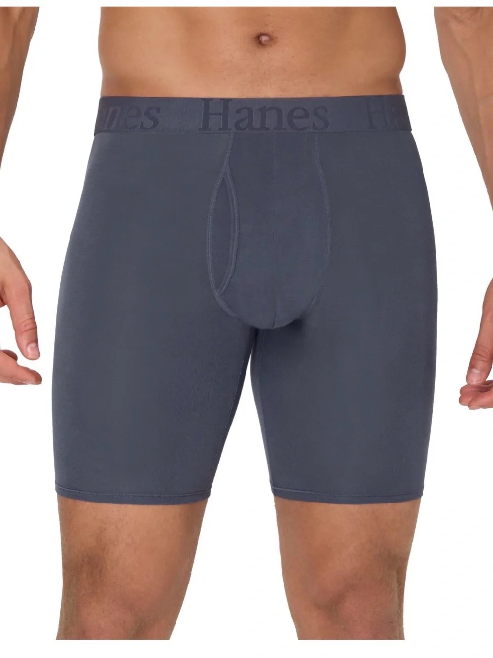 💜Hanes Originals Men's SuperSoft Boxer Brief Longer Leg, 3PackSize:Small(28-30)